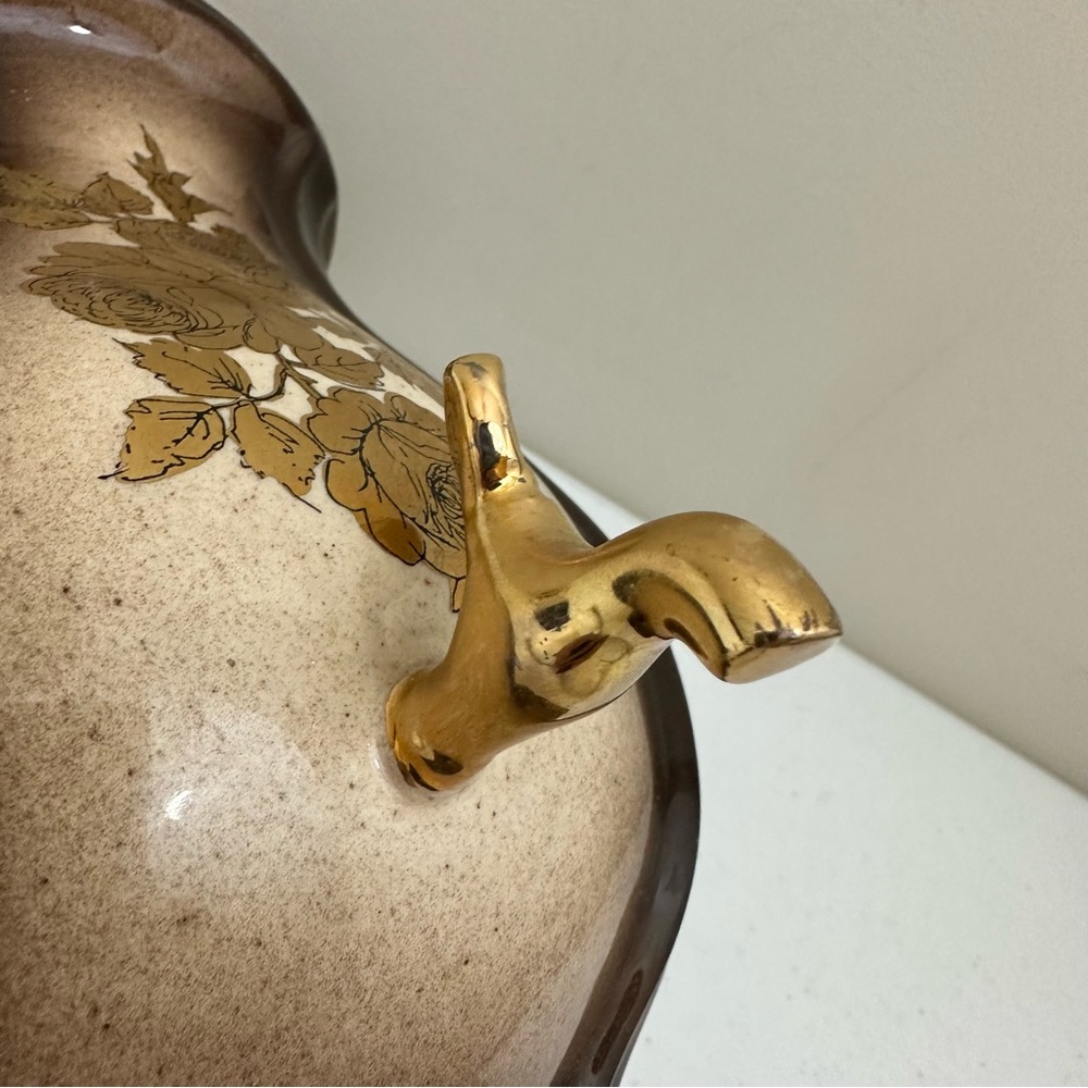 Vintage Decorative Gold Roses Wall Hanging Dispenser/Basin Top - Picture 8 of 10
